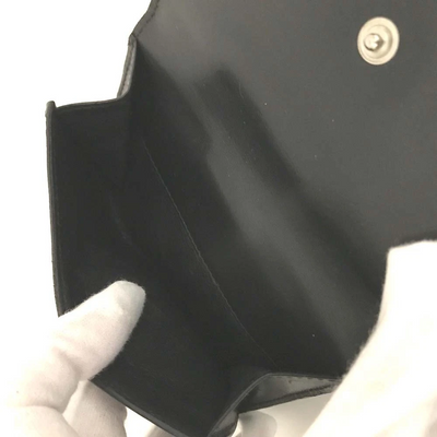 GUCCI Logo Canvas Bifold Wallet Purse Black