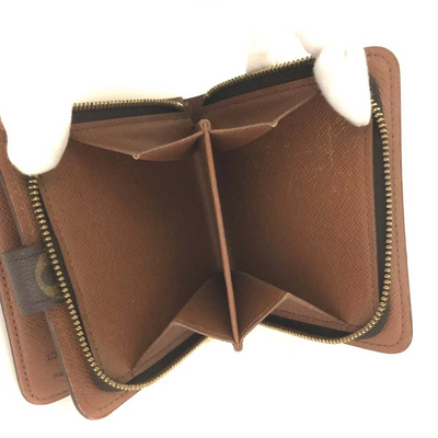 $590 1999 Louis Vuitton Monogram Compact Zippe Zipped Wallet MI0969