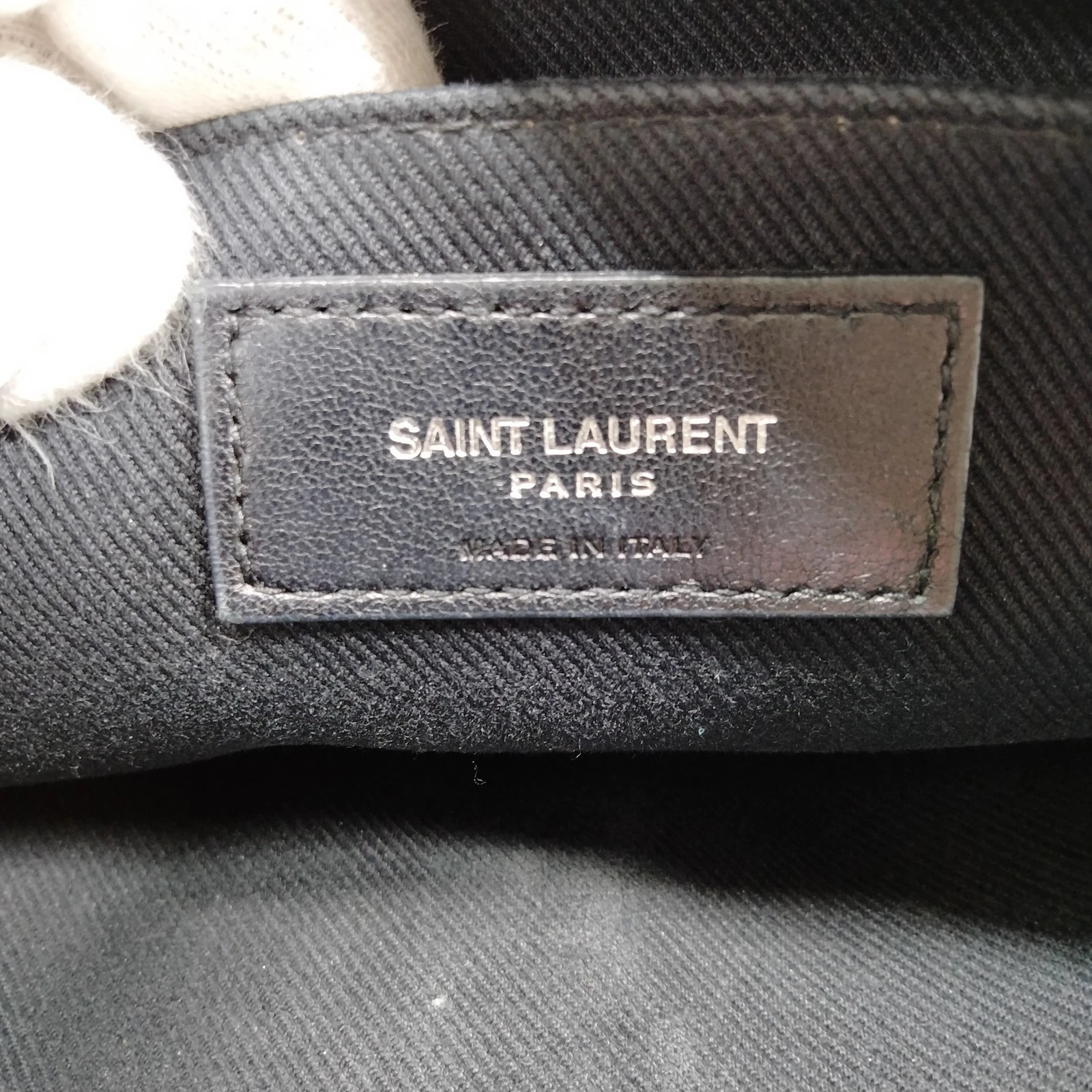 $1690 Saint Laurent Mini Lou Camera Bag Monogram Shearling Black 10020817
