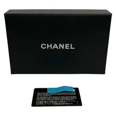 Chanel Chanel Metallic Purple Leather CC Bifold Wallet