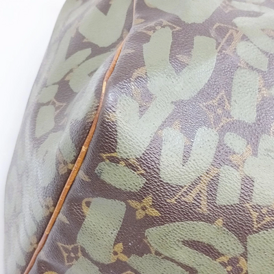 Louis Vuitton Monogram Graffiti Keepall 50 Green