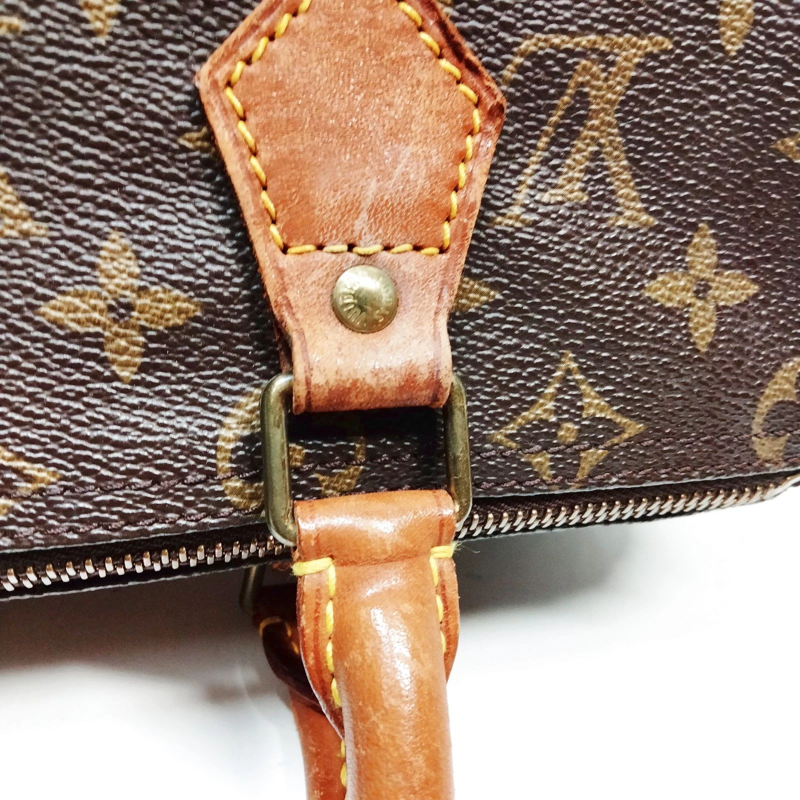 Louis Vuitton Speedy 25 Handbag Brown Monogram MI872