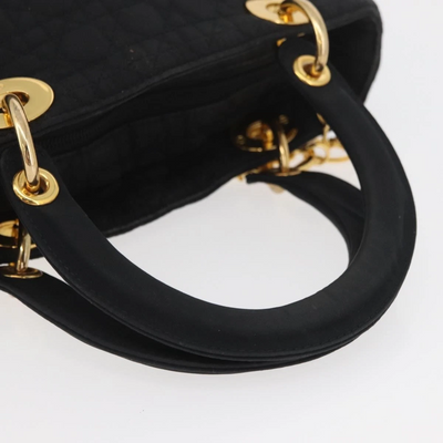$5100 Dior Nylon Cannage Medium Lady Dior Black