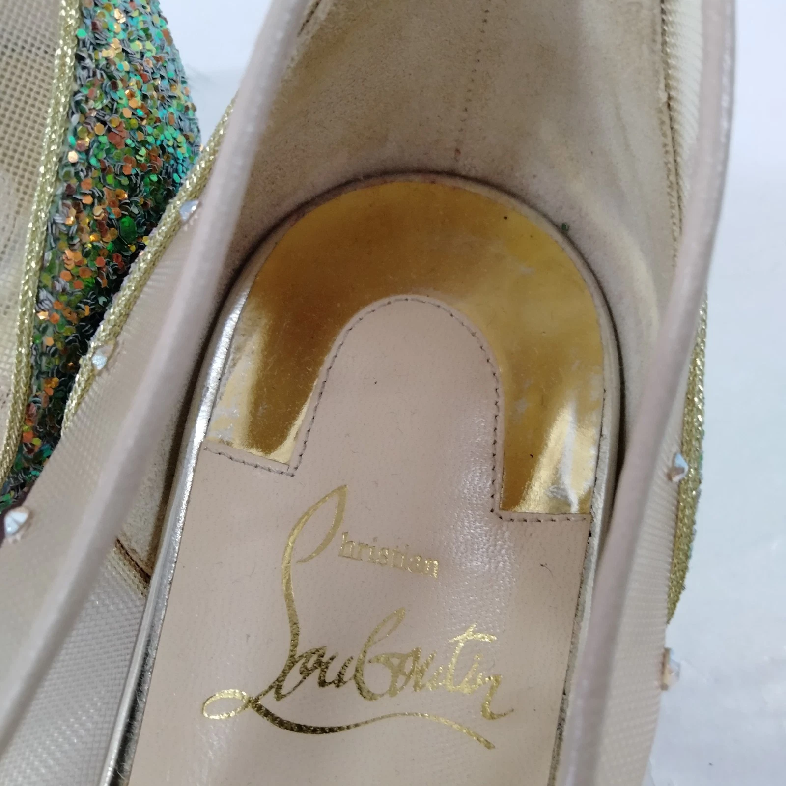 Christian Louboutin Pumps Women Beiges Nylon