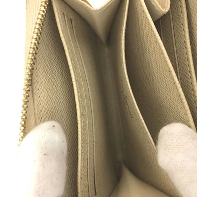 Louis Vuitton Damier Azur Zippy Zip Coin Purse Wallet White SN1117