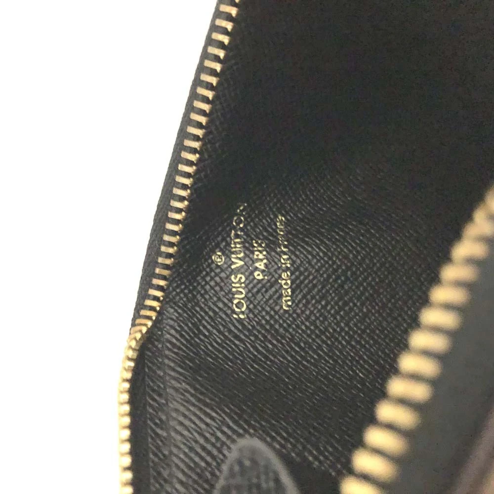 $590 RFID Louis Vuitton Monogram Reverse Porte Cartes Romy Card Holder