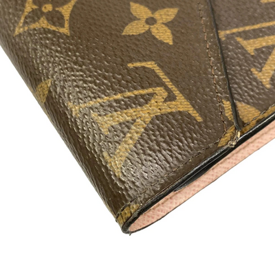 LOUIS VUITTON Portefeuille Victorine M62360 Rose Ballerine Monogram MI4118