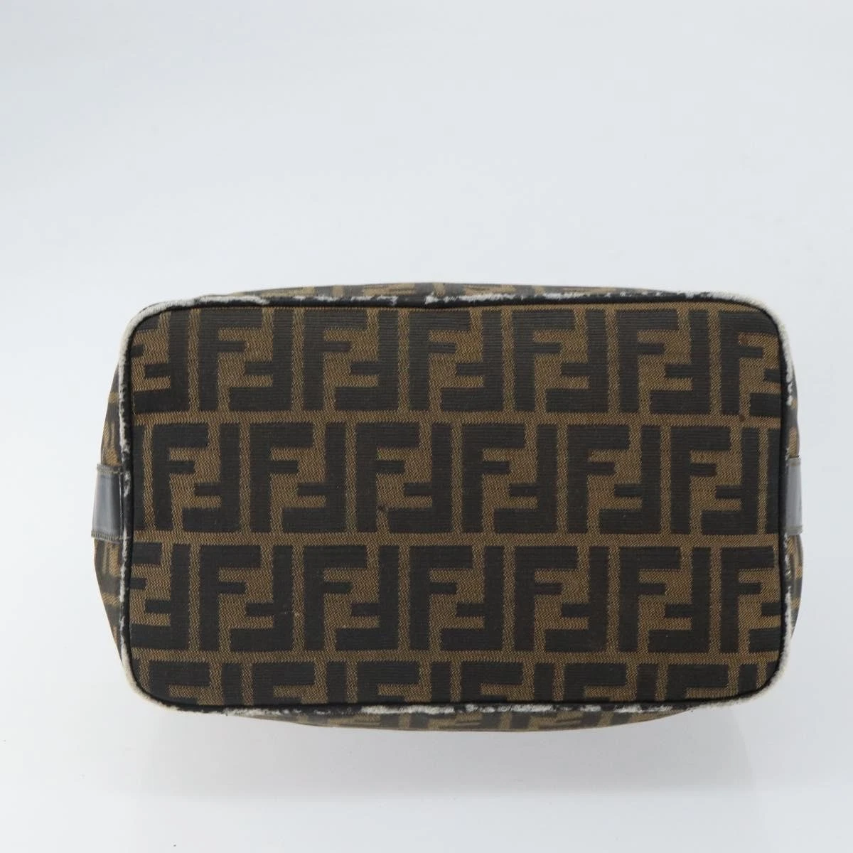 $980 2004 Fendi Zucca Canvas Vanity Hand Bag 2305-8BR465-019
