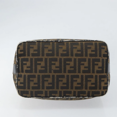 $980 2004 Fendi Zucca Canvas Vanity Hand Bag 2305-8BR465-019