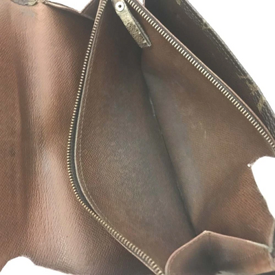 Vintage Louis Vuitton Monogram Long Bifold Wallet Brown