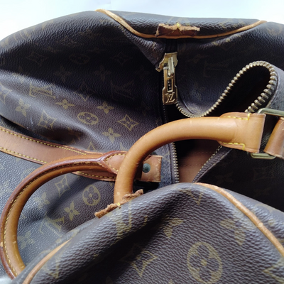 Louis Vuitton Keepall 55 Boston Bag Brown Monogram MI9002
