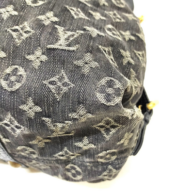 $1965 2007-2009  Louis Vuitton Denim Neo Cabby MM Black