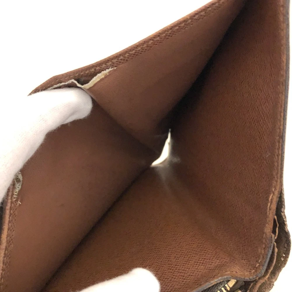 Louis Vuitton Monogram Porte Papier Zippe Bifold Wallet Brown SP0083