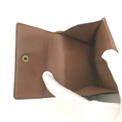 Louis Vuitton Monogram Portefeiulle Elise Trifold Wallet Brown TH0956