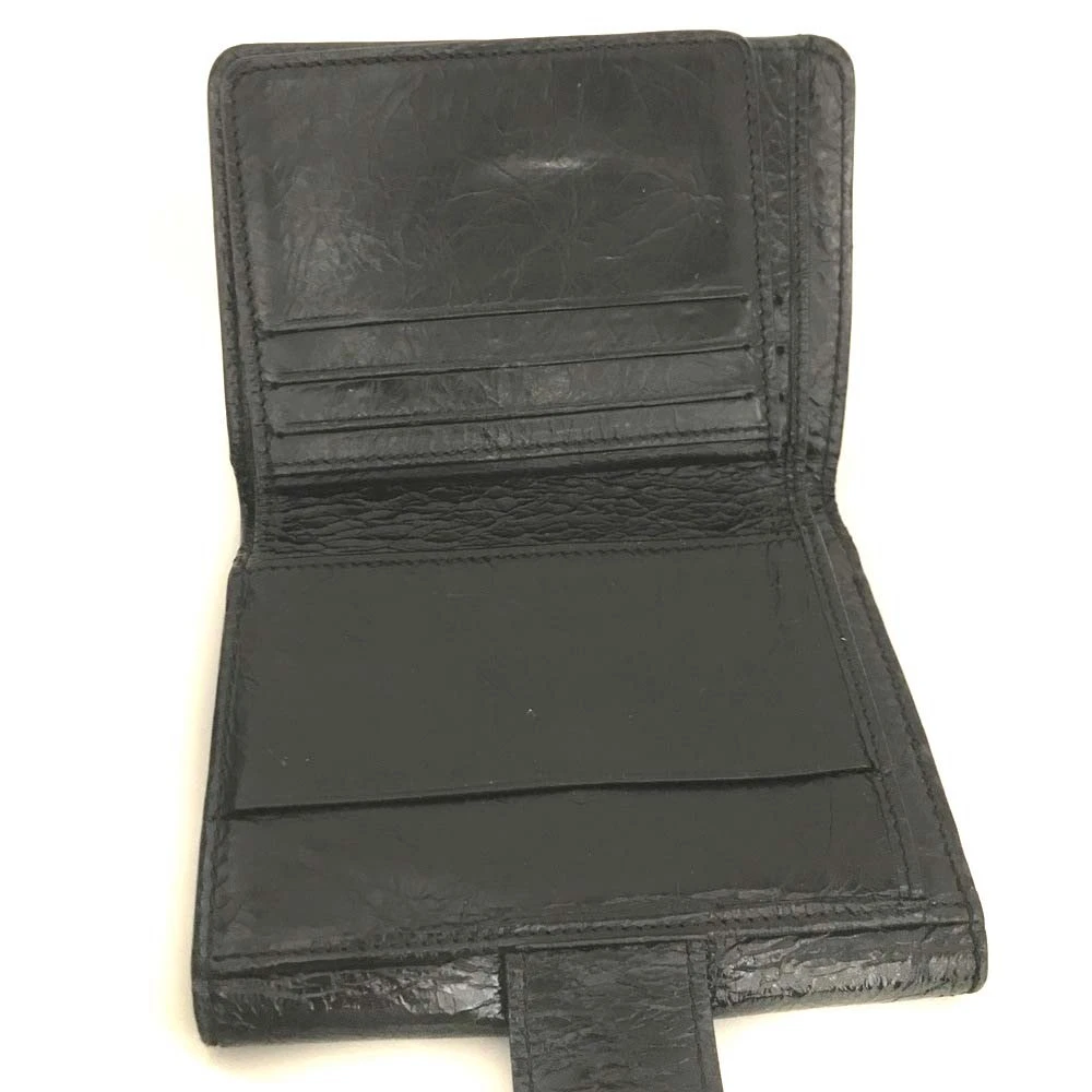 CELINE Macadam Patent Leather Bifold Wallet Black