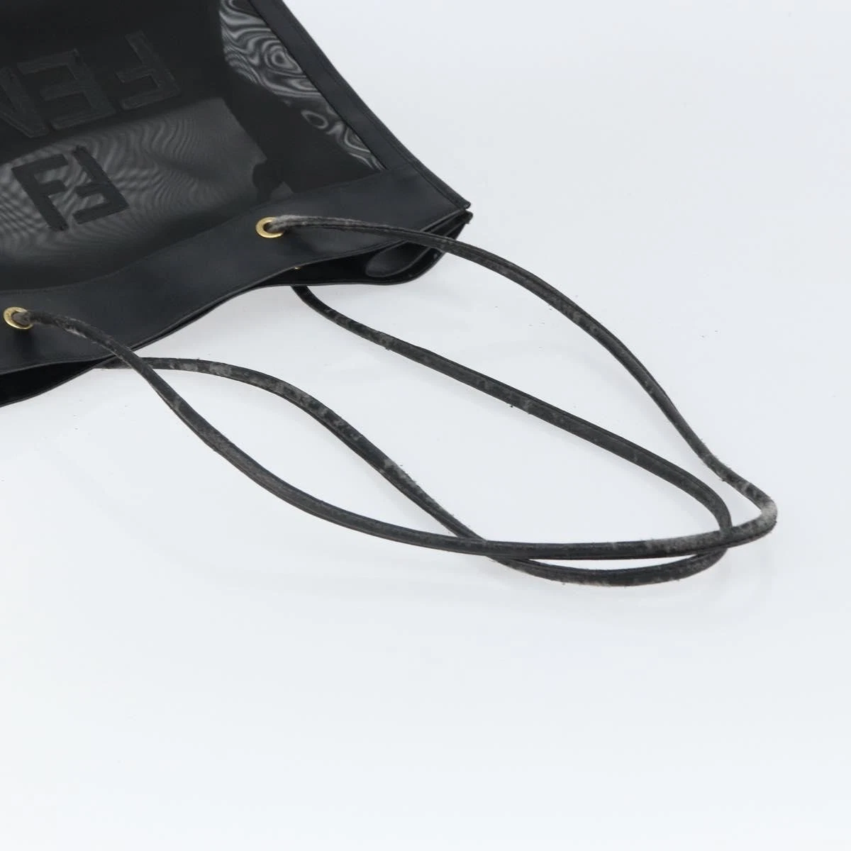 $1650 FENDI Zucca FF Tote Mesh Black Tote 10020342