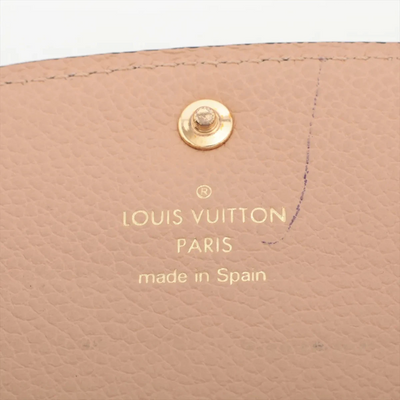$775 RFID Louis Vuitton Empreinte Emilie Wallet Black Dune