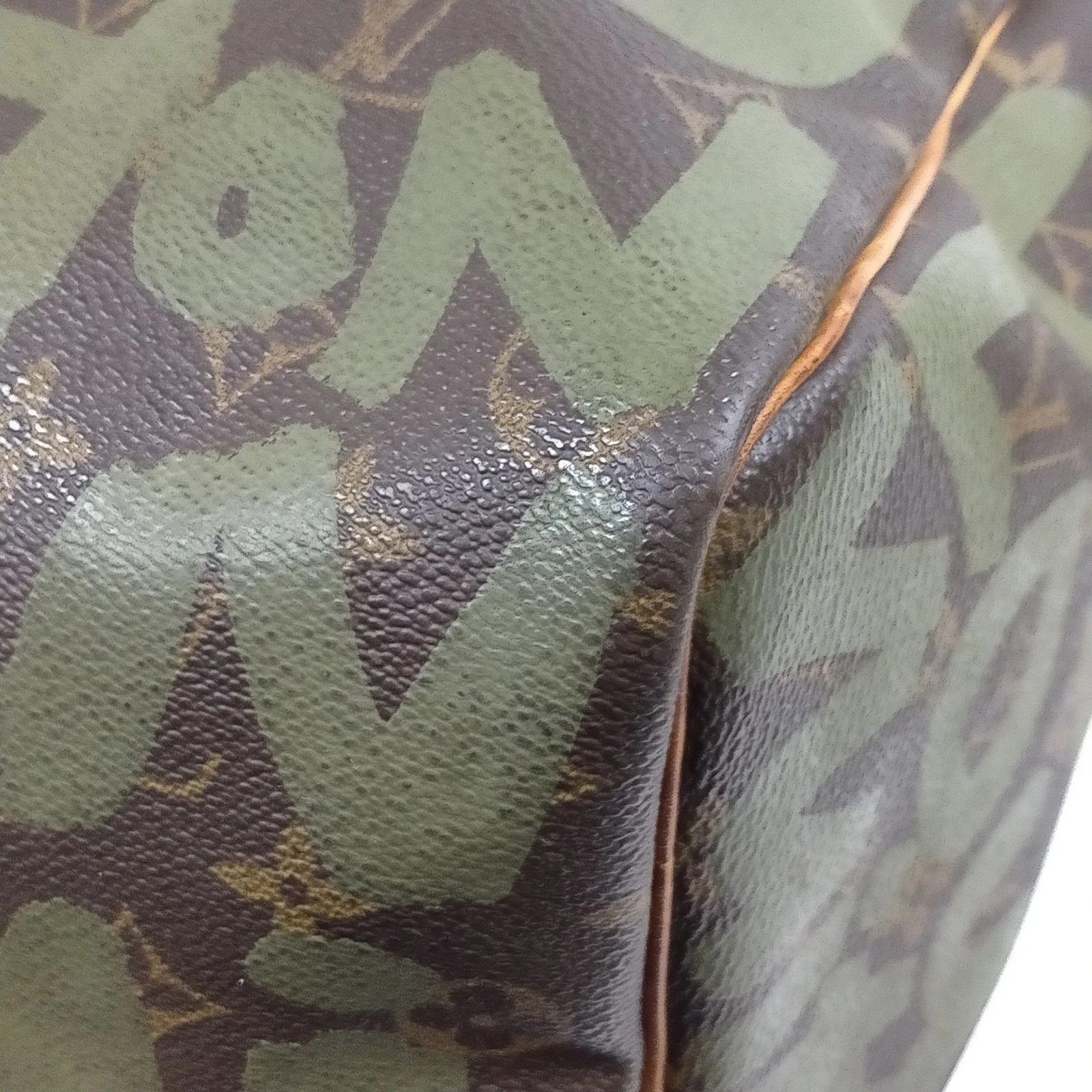 Louis Vuitton Monogram Graffiti Keepall 50 Green