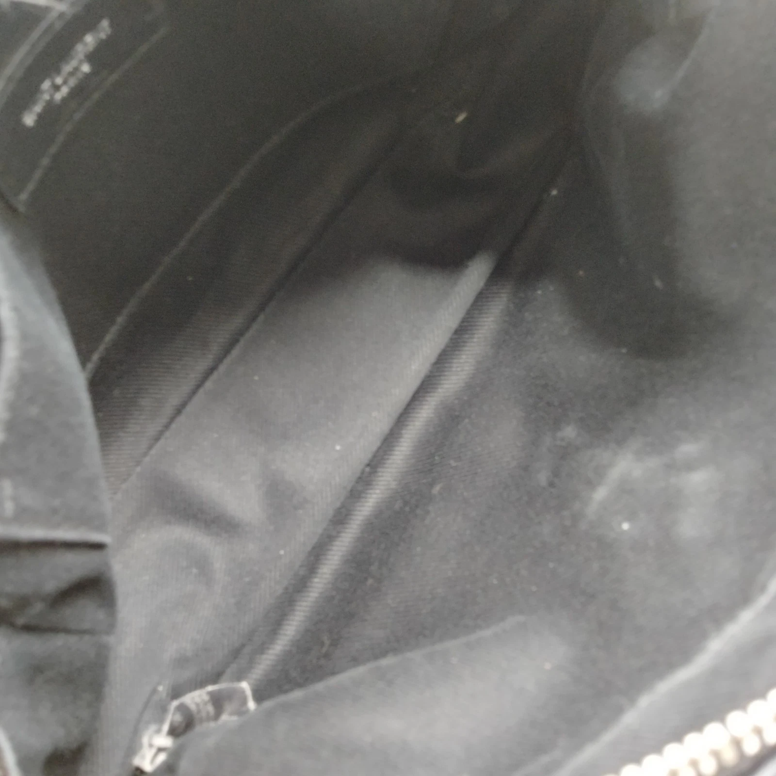 $1690 Saint Laurent Mini Lou Camera Bag Monogram Shearling Black 10020817