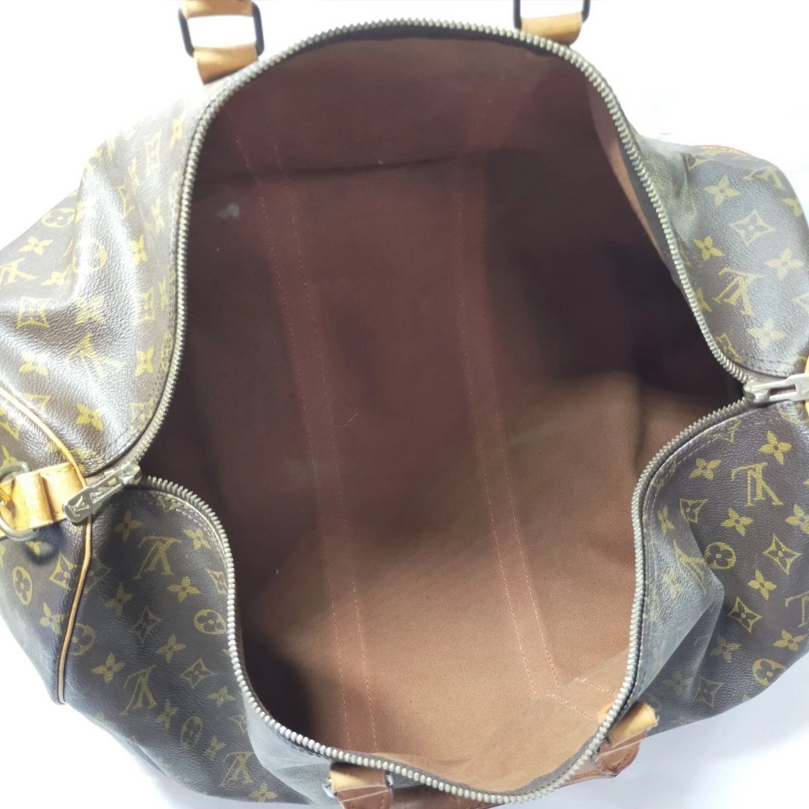 $2780 1984 Louis Vuitton LV Boston Bag Keepall Bandouliere 55 Brown Monogram 844