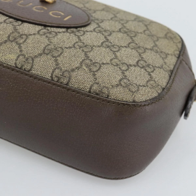 $1490 Gucci GG Supreme Monogram Web Neo Vintage Shoulder Bag Beige New Acero Crop