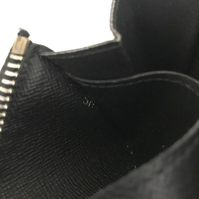 $345 Louis Vuitton Damier Graphite Car Key Case Black SN1177