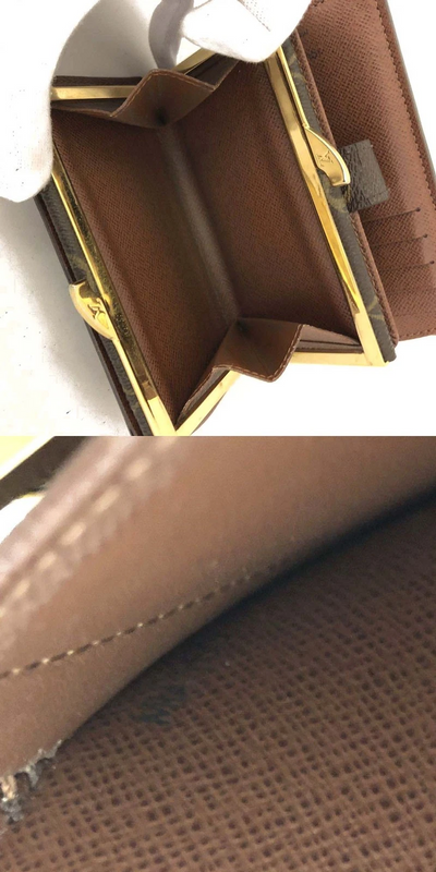 $750 2010 Louis Vuitton Monogram French Purse Wallet MI4160