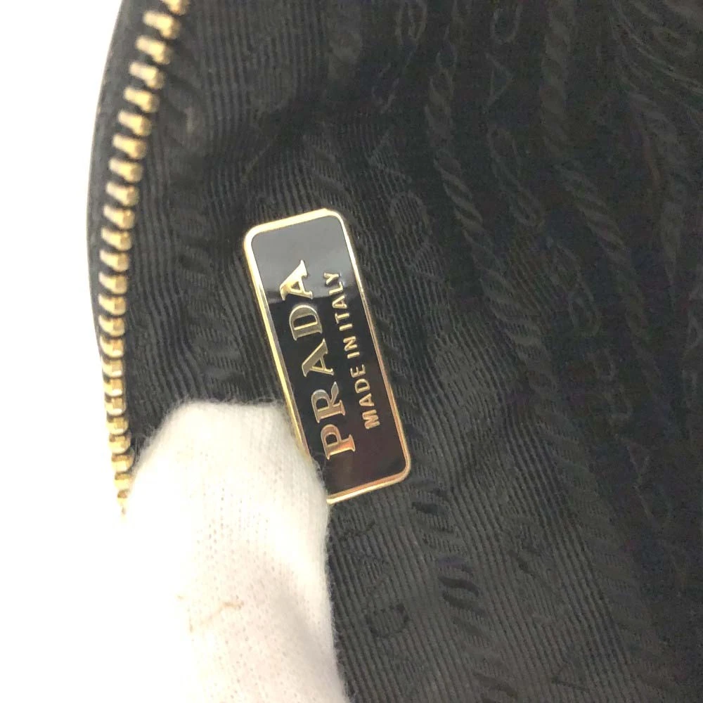 $680 PRADA Saffiano Leather Coin Purse Wallet Black