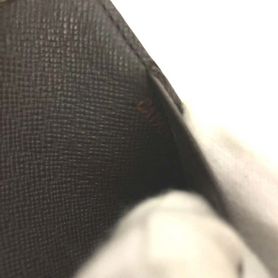 $505 1999 Louis Vuitton Damier Ebene Small Ring Agenda Cover CA1909