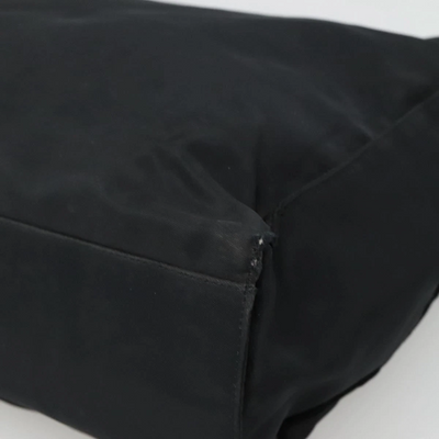 $1250 PRADA Nylon Tessuto Opaline Tote Black