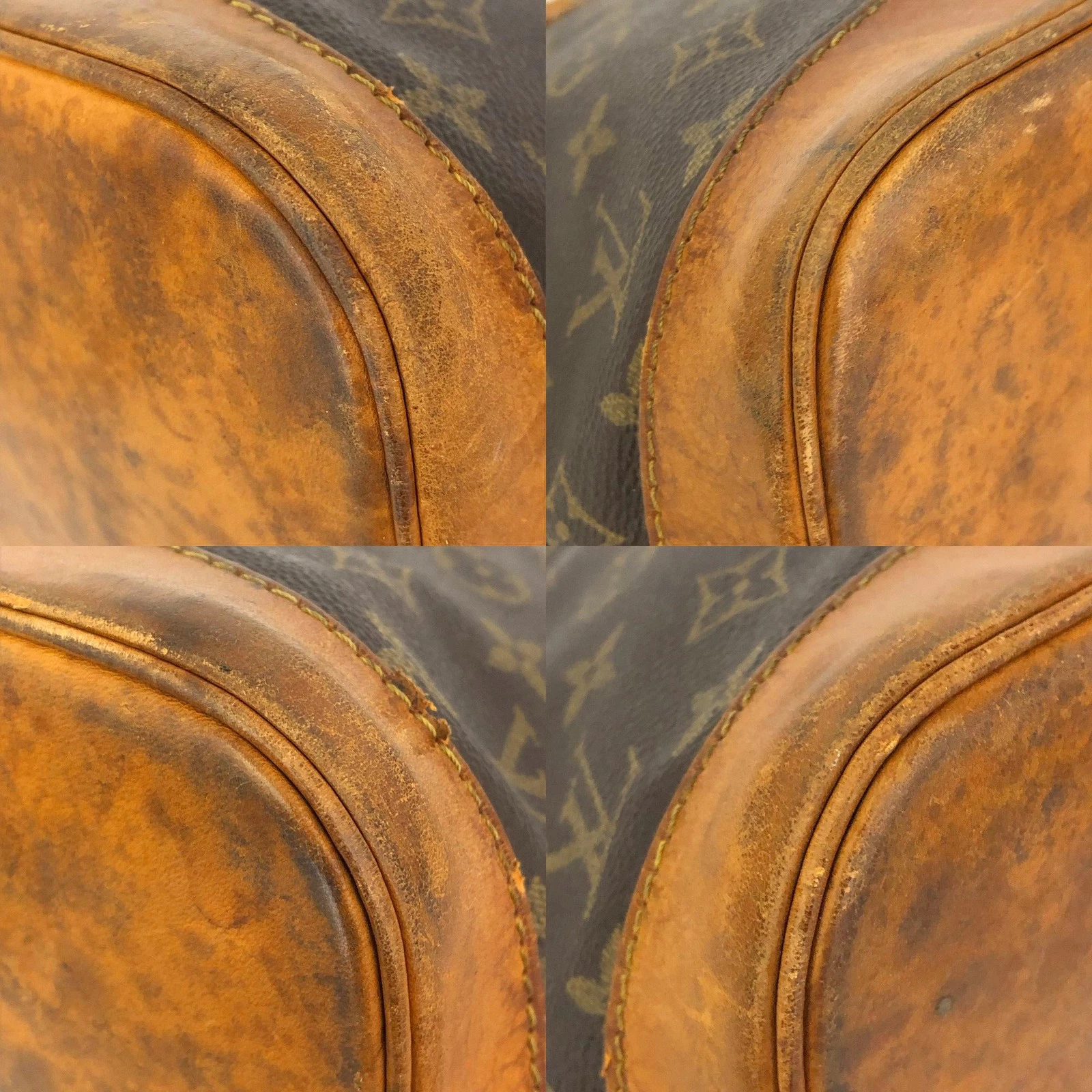 $2090 1993 Louis Vuitton Monogram Alma Tote Hand Bag Purse Brown VI0933
