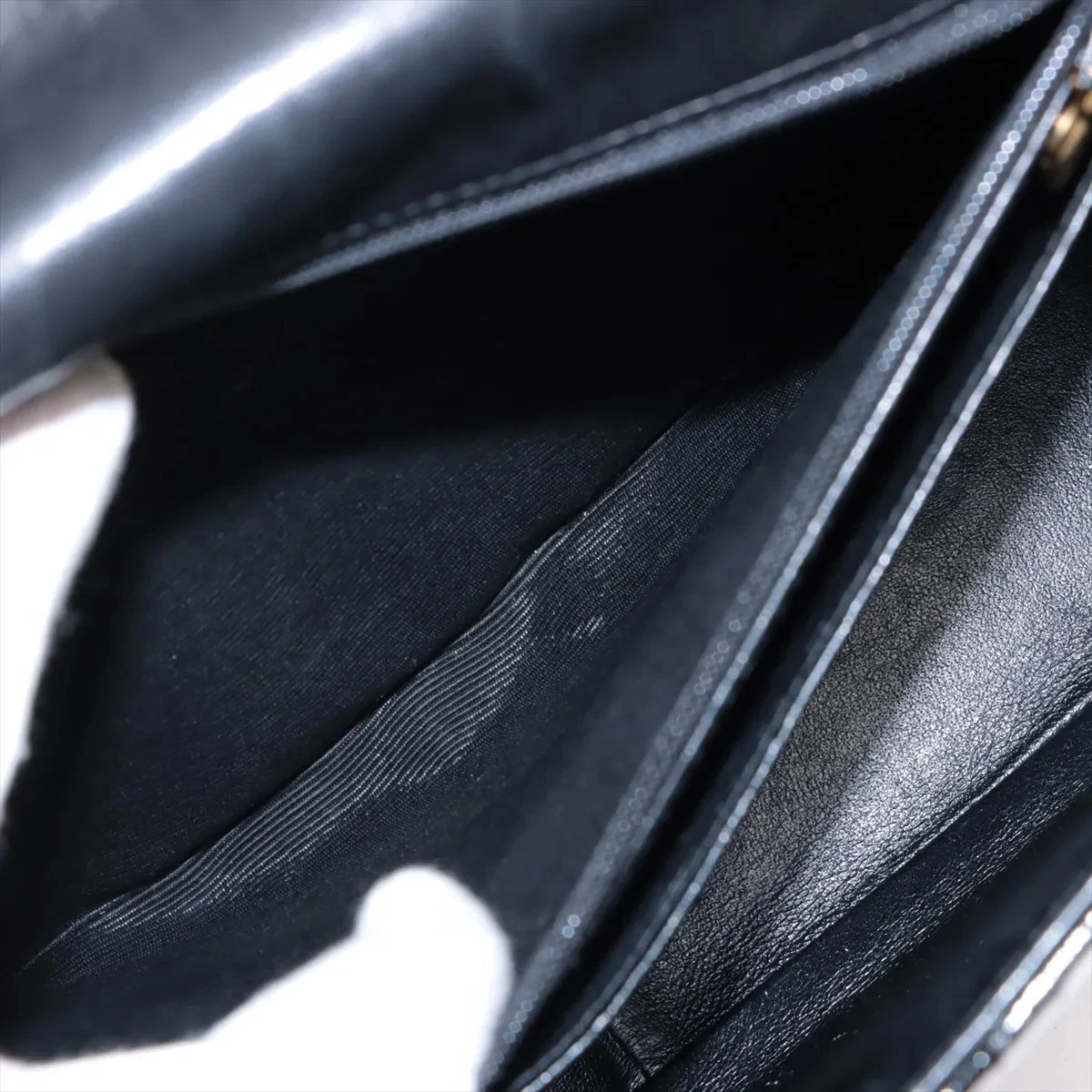 $12800 Chanel Patent Quilted XL Jumbo Single Flap Black