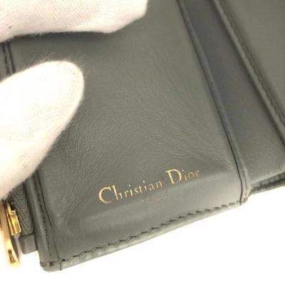 $690 Christian Dior Saddle Oblique Trotter Canvas Trifold Wallet