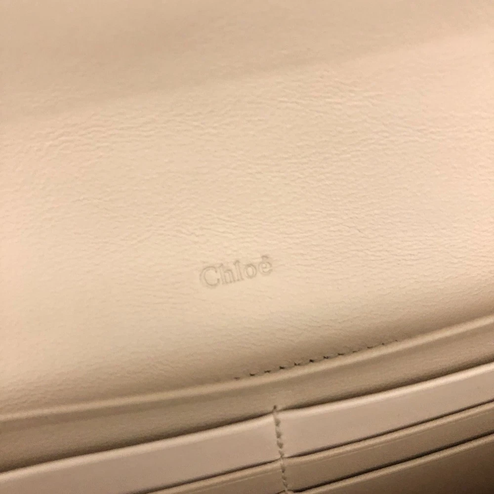 Chloe Indy Leather Long Bifold Wallet Purse Pink