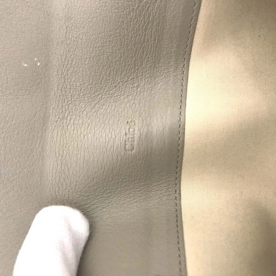 $525 Chloe Indy Long Flap Wallet Beige
