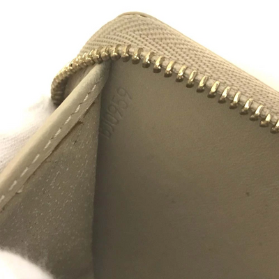 $520 1999 Louis Vuitton Vernis Zippy Coin Purse Wallet Beige BJ0959