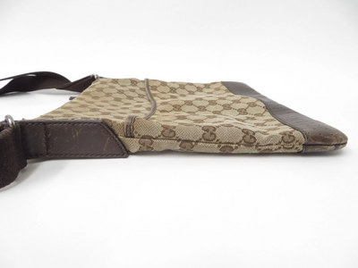 $950 2010 Gucci GG Canvas Shoulder Messenger Bag 181092-204991