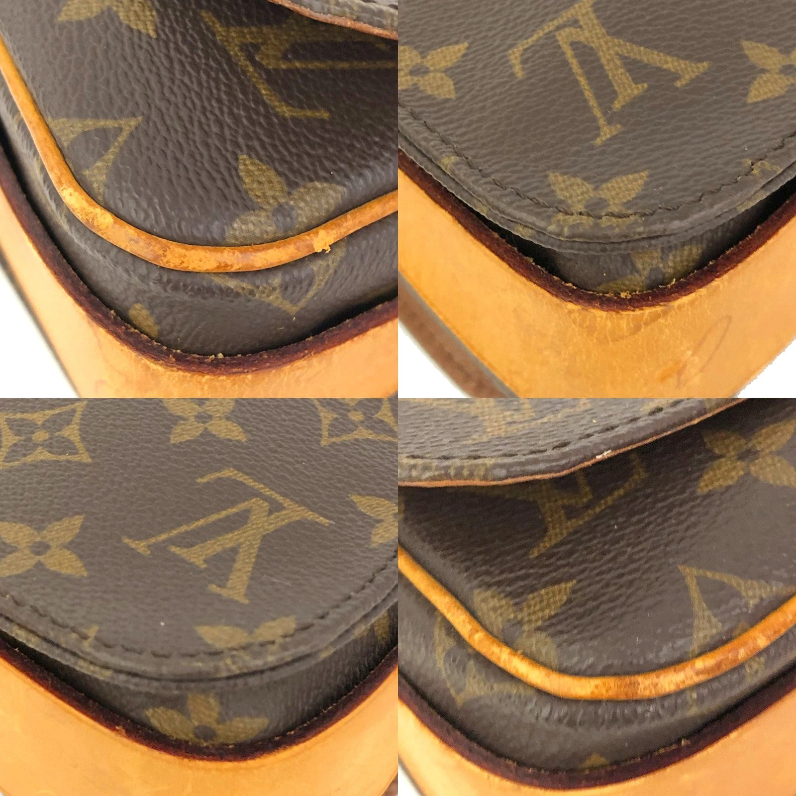 $1440 1993 Louis Vuitton Cartouchiere MM Monogram Crossbody Shoulder Bag SL1913