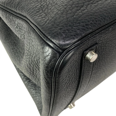 HERMES Birkin 35 Black Togo Square J Handbag 227277376487