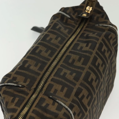 $980 2003 Fendi Zucca Canvas Vanity Hand Bag 2211-26715-009