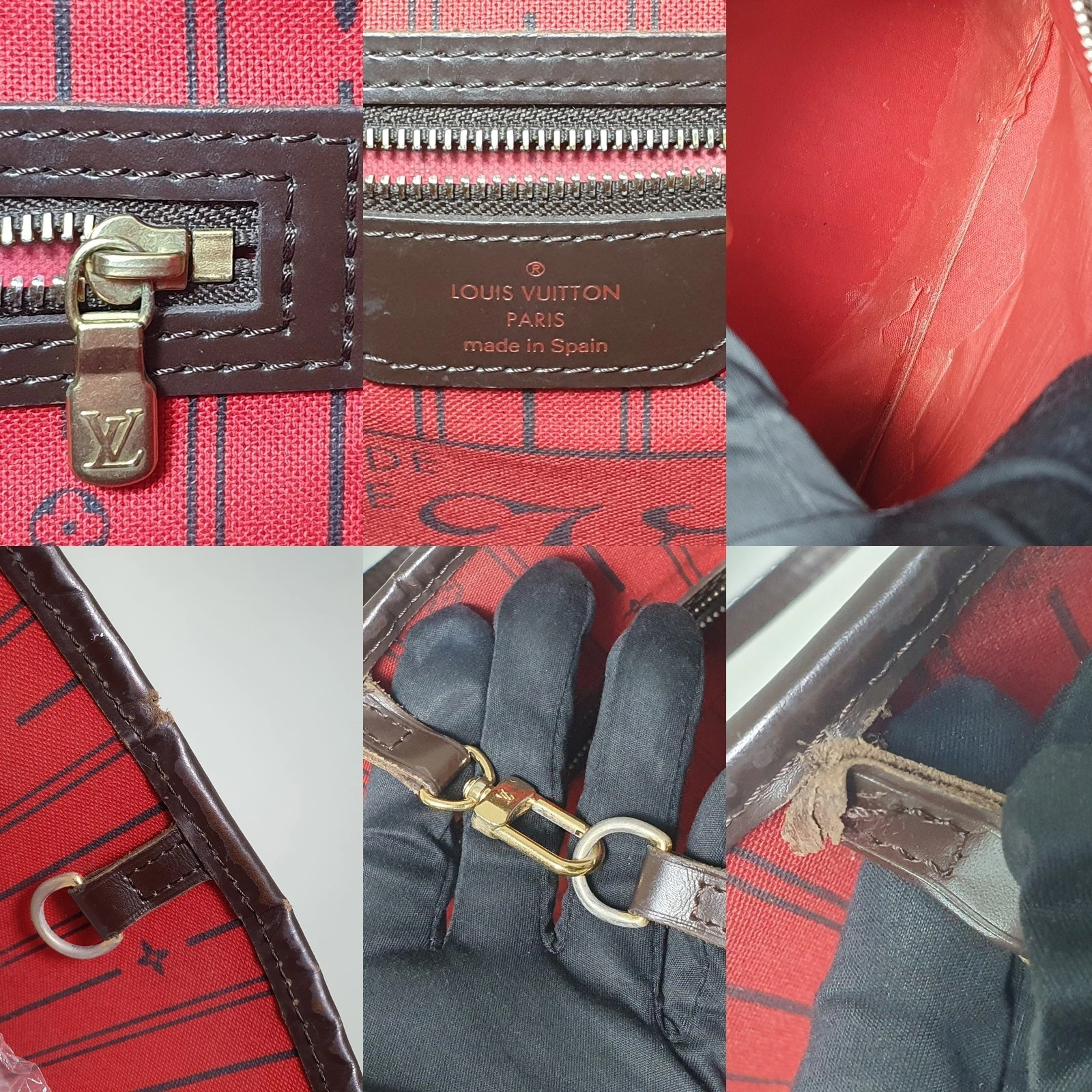 Louis Vuitton Neverfull MM Damier Ebene  CLA487