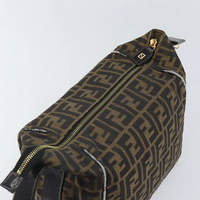 $980 2004 Fendi Zucca Canvas Vanity Hand Bag 2305-8BR465-019