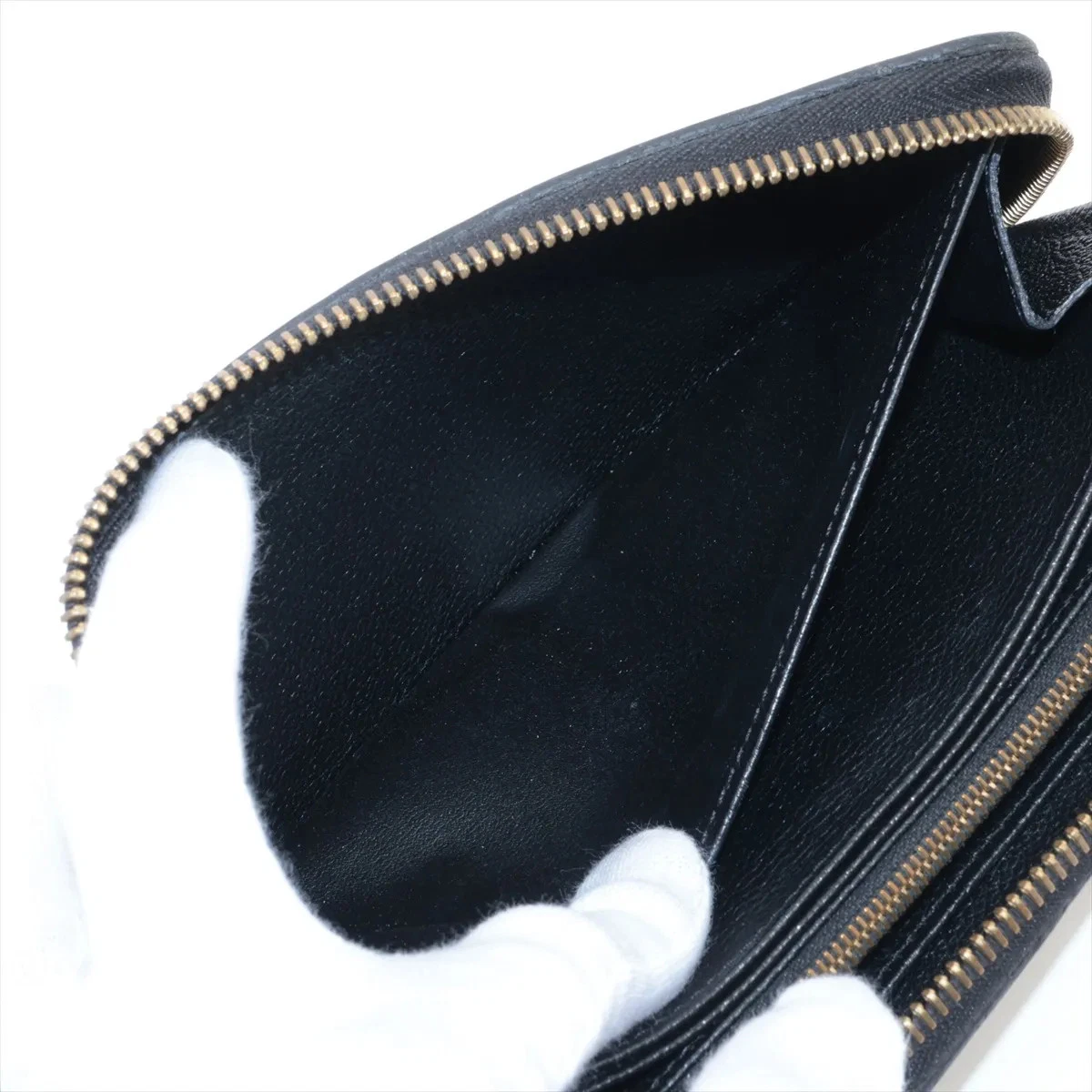 $1170 Louis Vuitton Empreinte Zippy Wallet M61864 Noir Zip Round Wallet