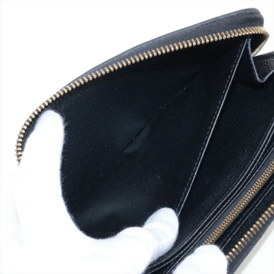 $1170 Louis Vuitton Empreinte Zippy Wallet M61864 Noir Zip Round Wallet