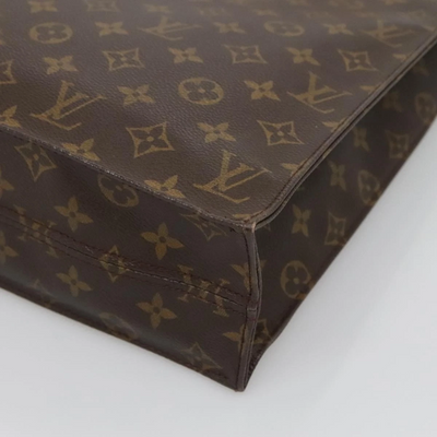 LOUIS VUITTON Monogram Sac Plat Hand Bag