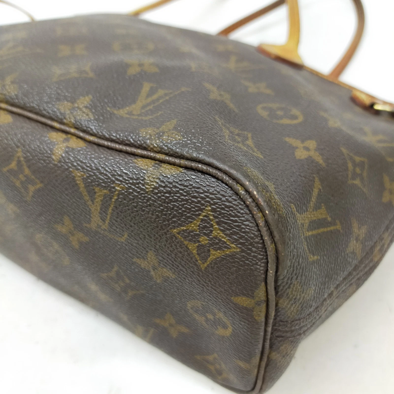 $2100 Louis Vuitton LV Tote Bag Neverfull PM Brown Monogram