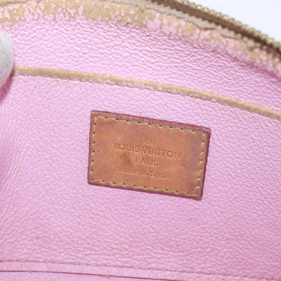 $625 2012 LOUIS VUITTON Monogram Multicolor Cosmetic Pouch White Litchi 2172