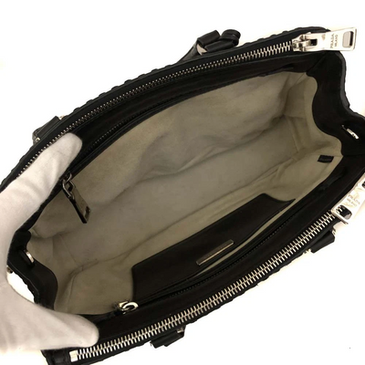$2480 Prada Leather 2way Shoulder Bag