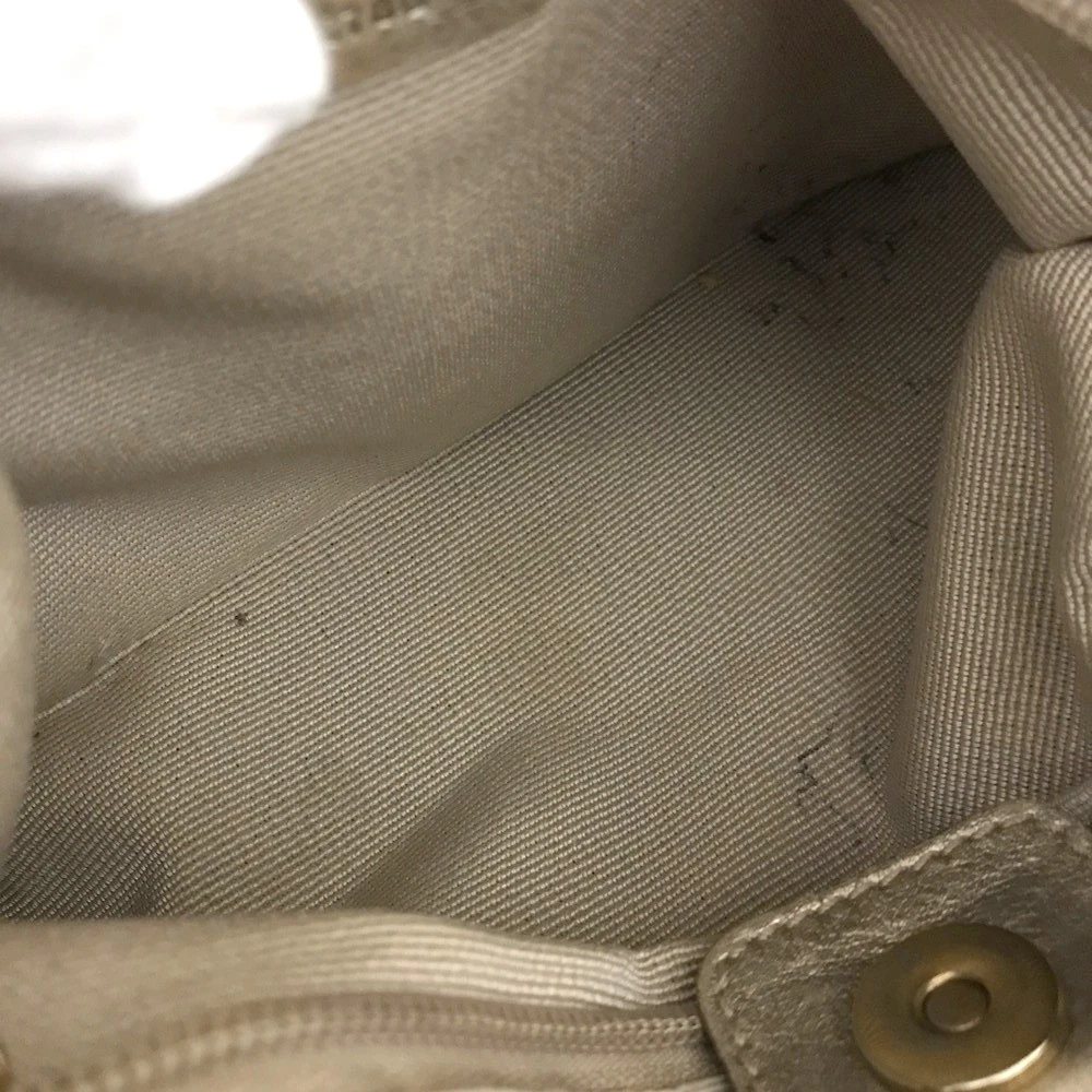 $950 Salvatore Ferragamo Vara Leather Hand Bag Gold