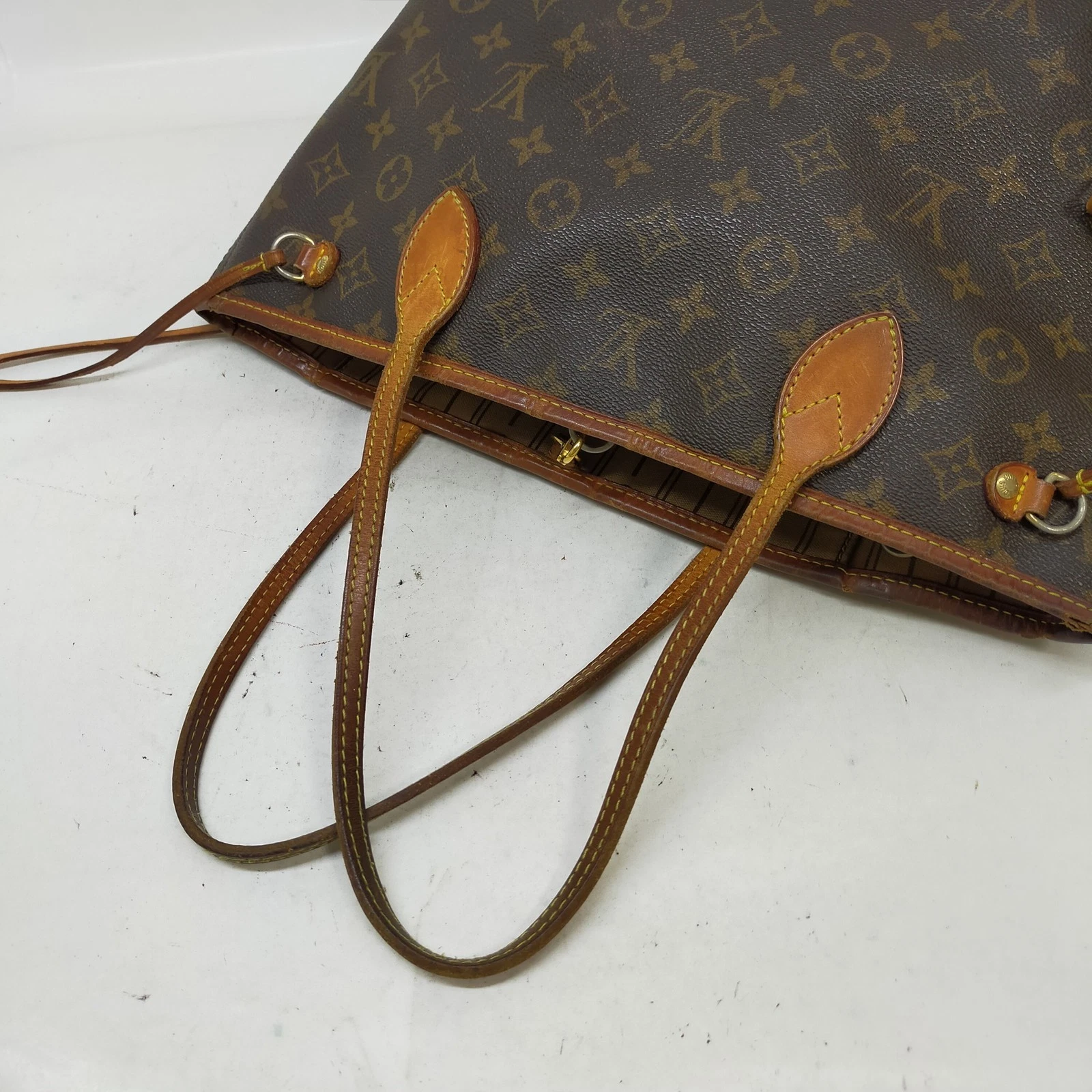 $2100 Louis Vuitton LV Tote Bag Neverfull PM Brown Monogram